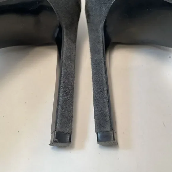 Nine West by Cameron Silver Johnny Pumps Women's Size 6 Grey Suede 3.9 Inch Heel - Picture 10 of 14